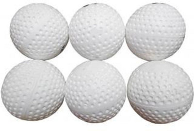 HOC Hockey Turf_ Hockey Ball(Standard, Pack of 6, White)