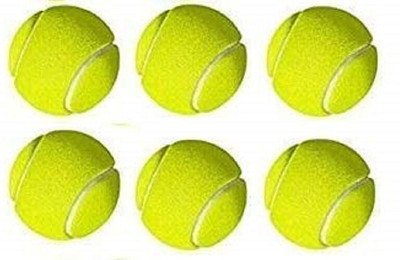 HOC Light Weight Rubber Cricket Tennis Ball Cricket Tennis Ball(Standard, Pack of 6, Green)