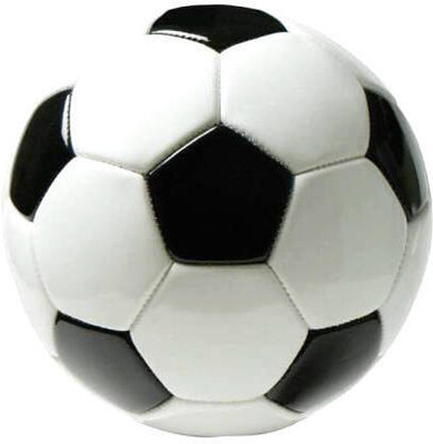 Etahmart SPORTS Football Size-5 (Pack of 1, White, Black) Football - Size: 5(Standard, Pack of 1)