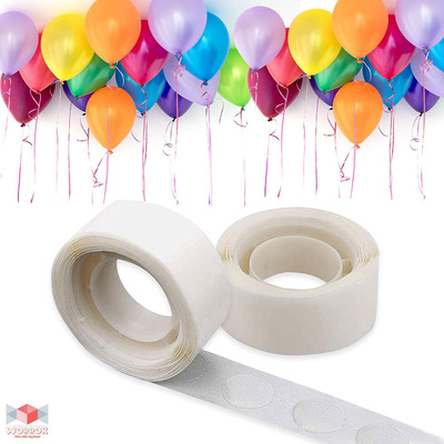 Tejal Trader Solid Balloon Glue 2 Rolls Double Sided Glue for Birthday Party & Decoration Balloon Bouquet(White, Pack of 2)