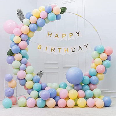 SKYWINS Solid Pastel Balloons for Party Birthday Decorations Balloon(Multicolor, Pack of 134)