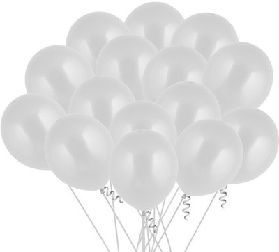 Tejal Trader Solid Balloon_01_N Balloon(White, Pack of 100)