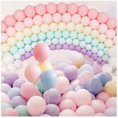 ARV Solid Mix Pastel Color Balloons - Pack of 100 Balloon Balloon(Multicolor, Pack of 100)