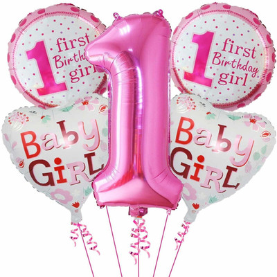 ARV Solid Birthaday Decoration item-Pack of -5 Balloon(Multicolor, Pack of 5)