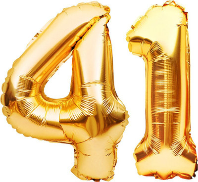 Tejal Trader Solid 10 Balloon(Gold, Pack of 2)