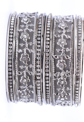 NAVMAV Metal Bangle Set(Pack of 14)