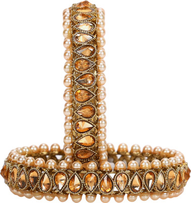 Divastri Alloy Gold-plated Bangle(Pack of 2)