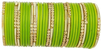 DURGANSH Glass Beads Bangle Set(Pack of 10)