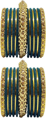 Anahat collection Metal, Fabric Bangle Set(Pack of 34)