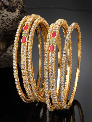 Sukkhi Alloy Gold-plated Bangle Set(Pack of 6)