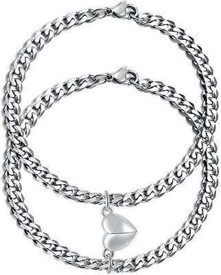 Neerajyoti Stainless Steel Bracelet Set(Pack of 2)