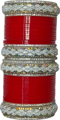 AMCM Plastic Cubic Zirconia Bangle Set(Pack of 2)