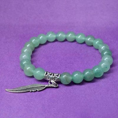 Agatesvibe Stone Jade Charm Bracelet