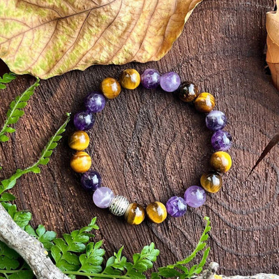 SUKHAD Stone, Crystal Beads, Agate Kada