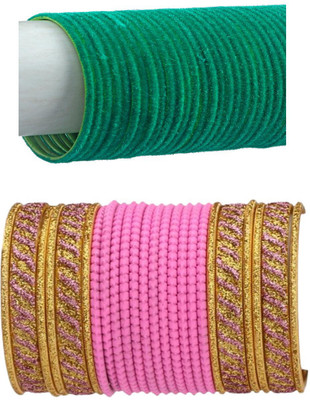 AFAST Metal Enamel Bangle Set(Pack of 48)