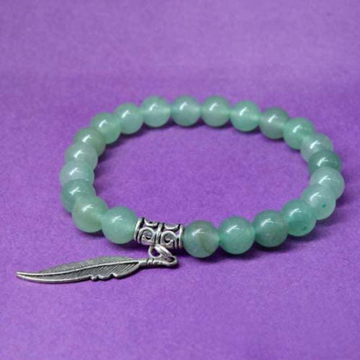 Multiagate Stone Jade Charm Bracelet
