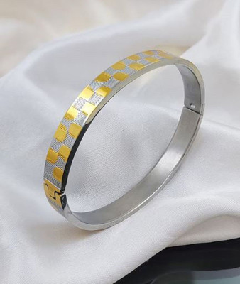 GORASH CREATION Stainless Steel Gold-plated Kada