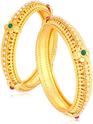 Sukkhi Alloy Pearl Gold-plated Bangle Set