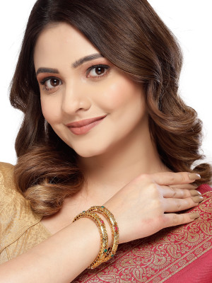 Sukkhi Alloy Gold-plated Bangle Set(Pack of 2)