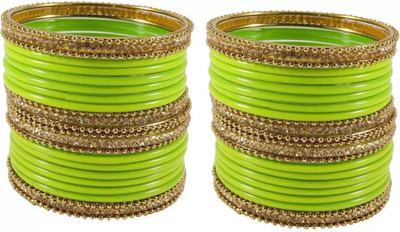 RADHA MOHAN EMPIRE Metal, Glass Bangle Set(Pack of 48)