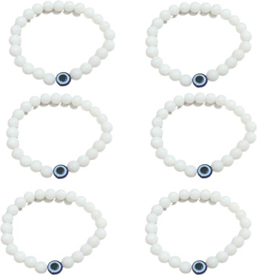 Honbon Stone, Crystal Beads, Pearl Bracelet Set(Pack of 6)