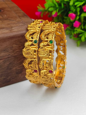 Atulya Alloy Gold-plated Bangle(Pack of 2)