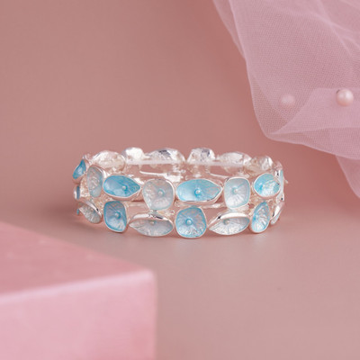 GC PREMIUM JEWELLERY Brass Cubic Zirconia Silver Bracelet