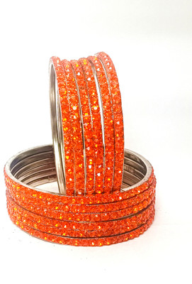 Suhana collection Alloy Silver Coated Bangle(Pack of 10)