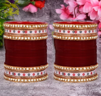 Bridal Plastic Bangle Set(Pack of 2)