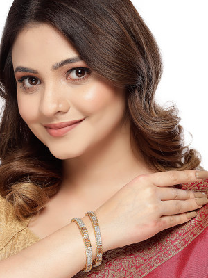 Sukkhi Alloy Gold-plated Bangle Set(Pack of 2)