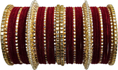 TBK Brass, Alloy Gold-plated Bangle Set(Pack of 10)