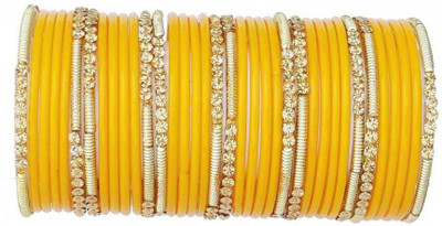 DURGANSH Glass Beads Bangle Set(Pack of 10)