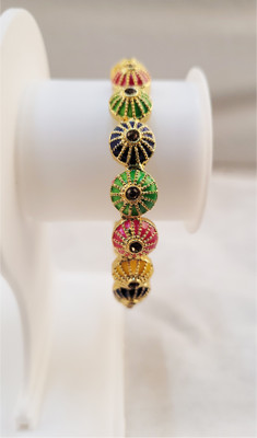 KRIVA Alloy Gold-plated Bangle Set(Pack of 2)