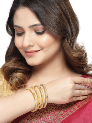 Sukkhi Alloy Gold-plated Bangle Set(Pack of 4)