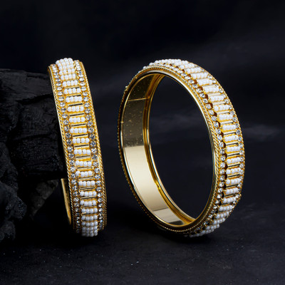 Sukkhi Brass Gold-plated Bangle Set(Pack of 2)