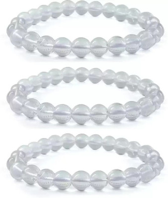 SUKHAD Crystal Quartz Bracelet Set(Pack of 3)
