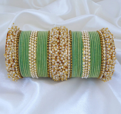 RENOY Metal Bangle Set(Pack of 42)