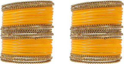 DURGANSH Glass Zircon Bangle Set(Pack of 48)