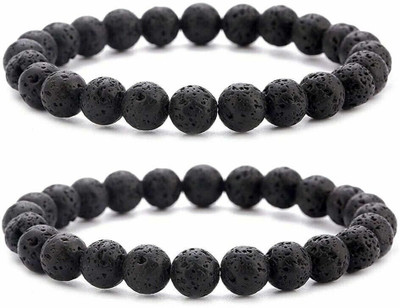 Agatesvibe Stone Beads, Agate, Crystal Bracelet Set(Pack of 2)