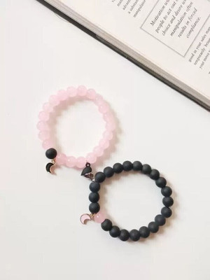 SUKHAD Crystal Beads, Quartz Bracelet Set(Pack of 2)