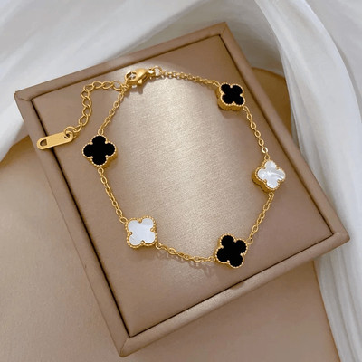 Wynona Stainless Steel Gold-plated Charm Bracelet