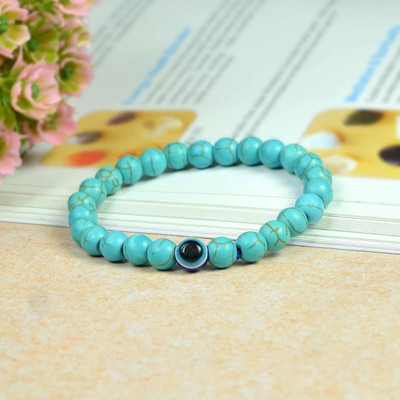 Agatesvibe Stone Beads, Agate, Turquoise Bracelet