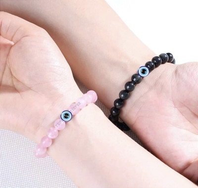 Faizam Collection Crystal Agate Bracelet(Pack of 2)