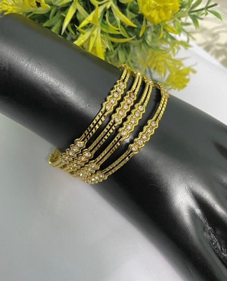 AARTISAI Alloy Gold-plated Bangle Set(Pack of 4)