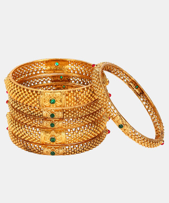 JANAVI Alloy Bangle Set(Pack of 6)