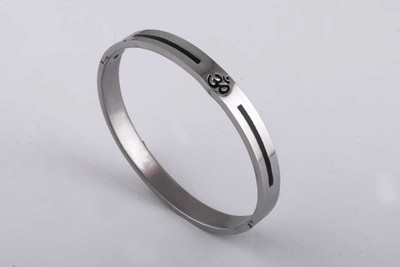 GKKAKADIYA Stainless Steel Gold-plated Kada