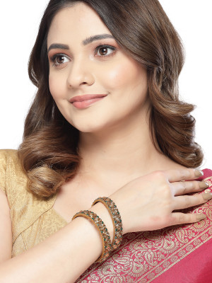Sukkhi Alloy Gold-plated Bangle Set(Pack of 2)