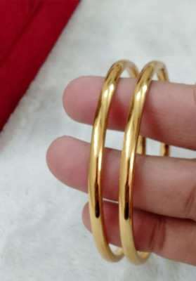 Prasansha Enterprises Brass Gold-plated Bangle Set(Pack of 2)