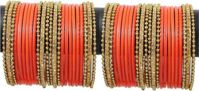 Suhagan Glass Zircon Bangle Set(Pack of 48)