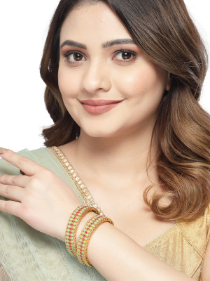 Sukkhi Alloy Gold-plated Bangle Set(Pack of 2)